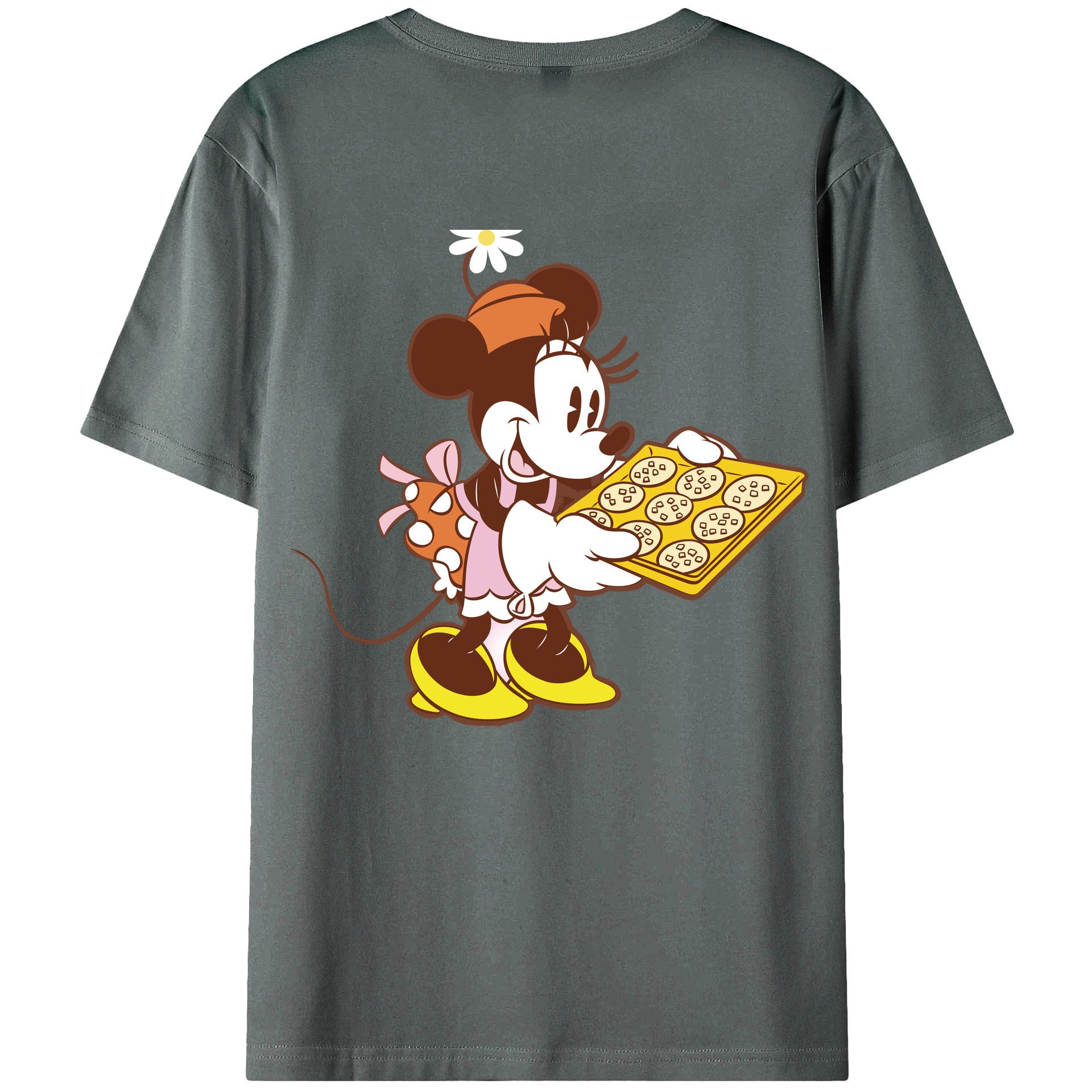 （画像用） ミッキーマウス Mickey Mouse 綿100％半袖Tシャツ（背面プリント）